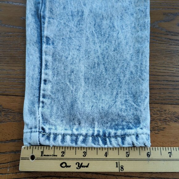 Vintage Essentials Sport Jeans sz 12 Acid Wash High Waist Pleated Mom Tapered - Picture 15 of 15
